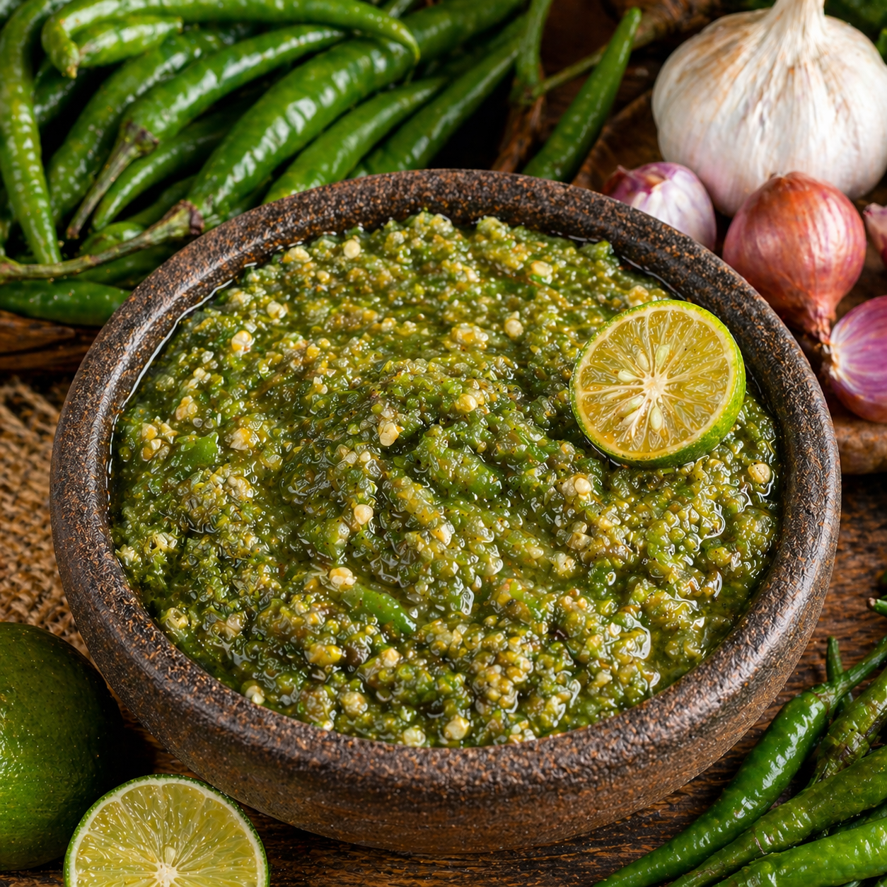 Sambal Hijau pedas khas